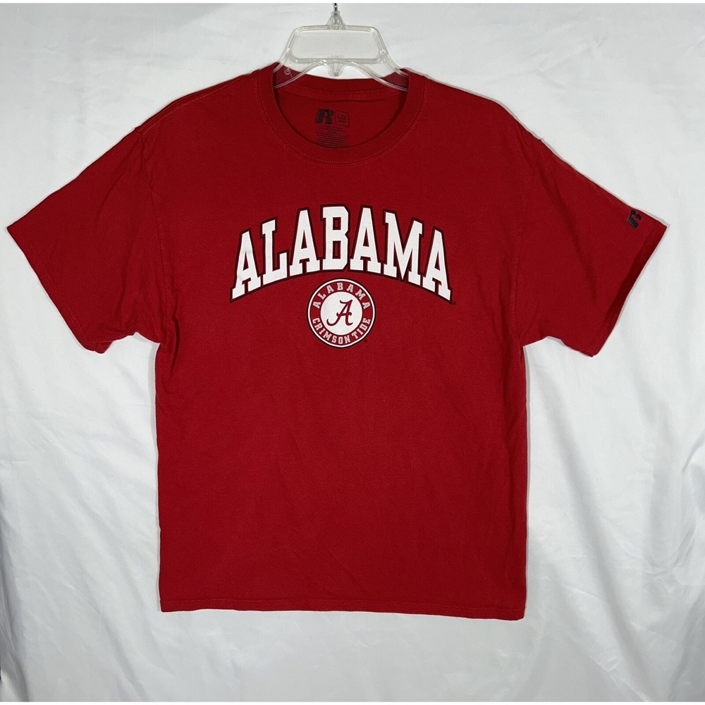Russell Alabama Crimson Tide T-shirt unisex says Large fits‎ medium NCAA College